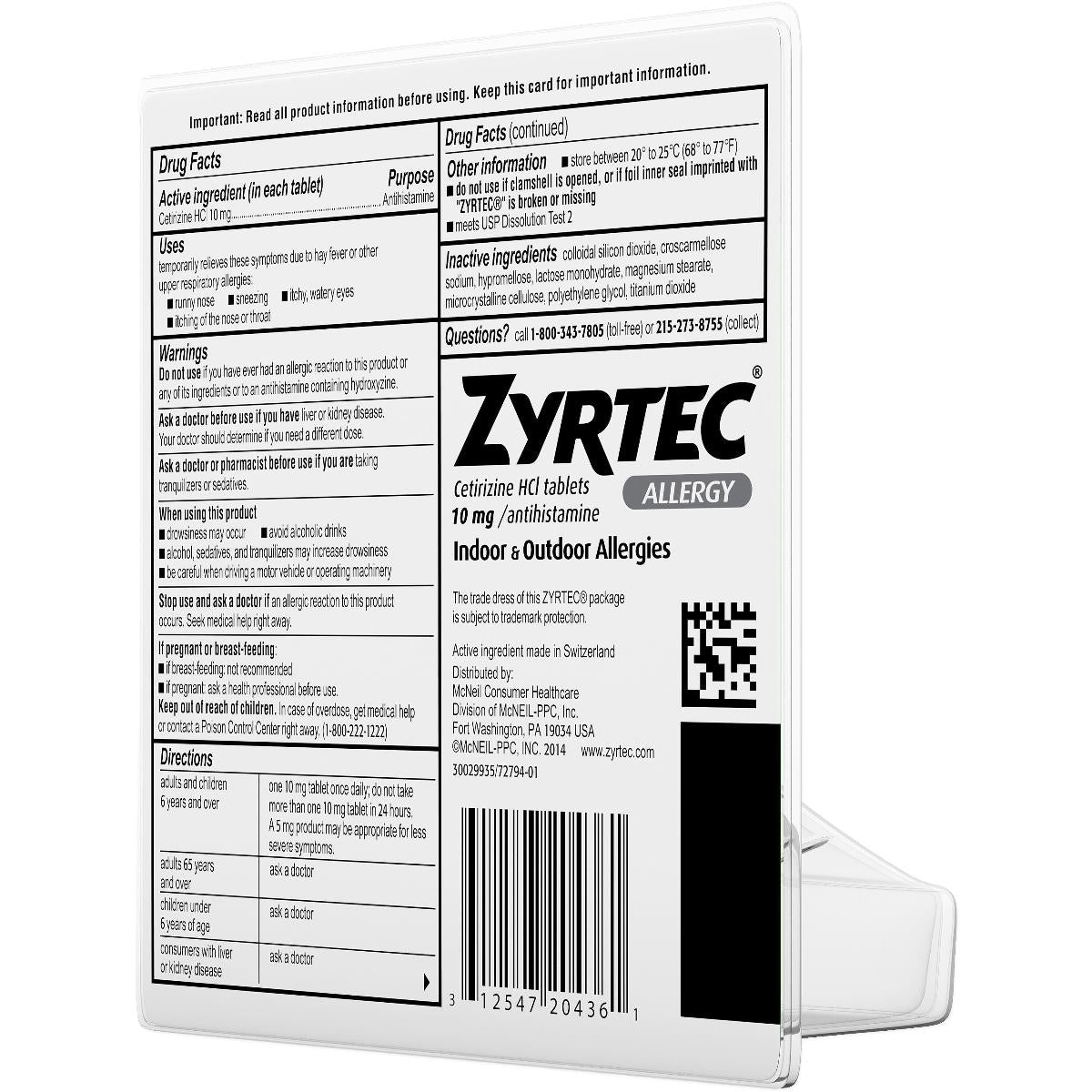 Zyrtec 24-hour Allergy-relief Medication - BeHope