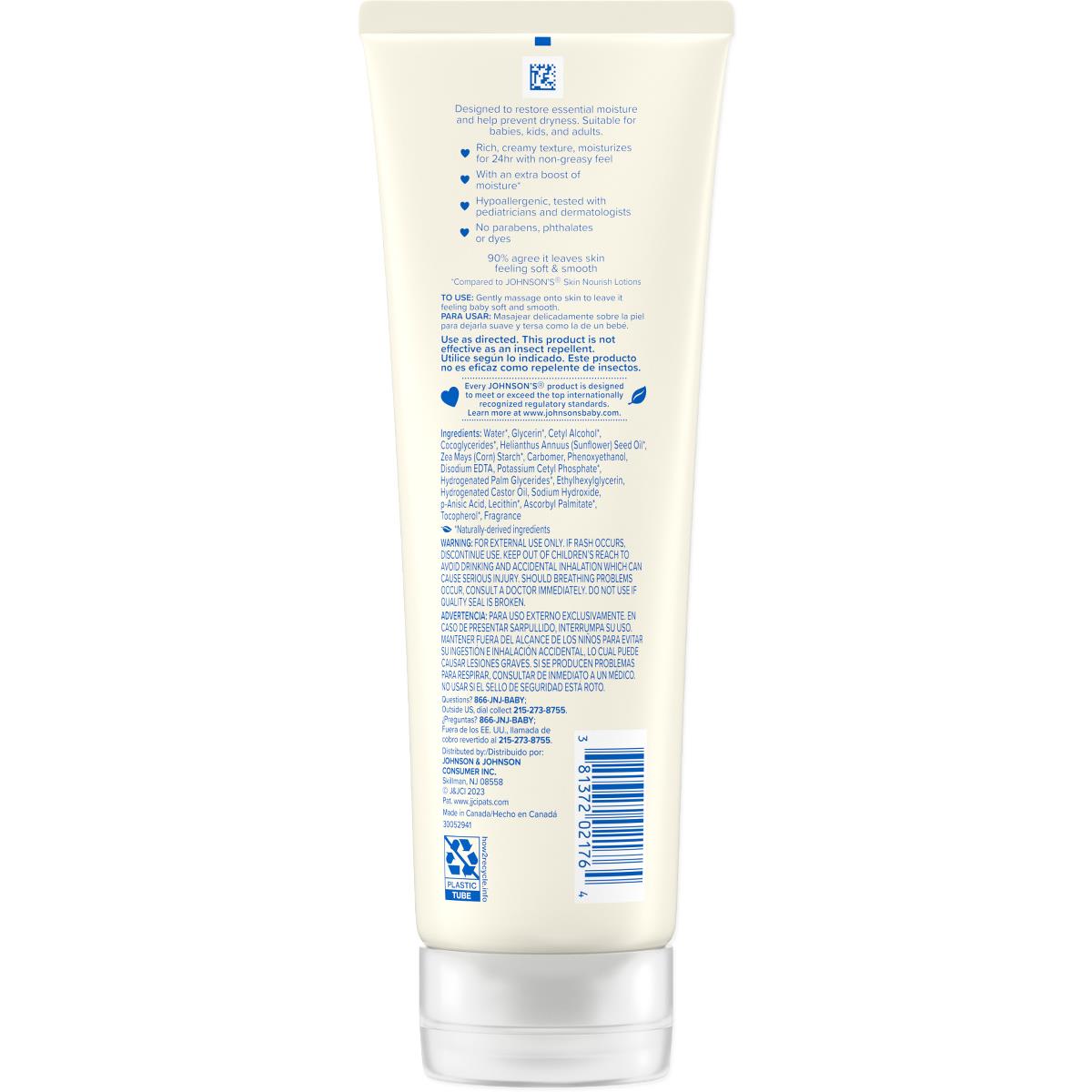 Johnson's Skin Nourish Moisturizing Baby Body Lotion - BeHope
