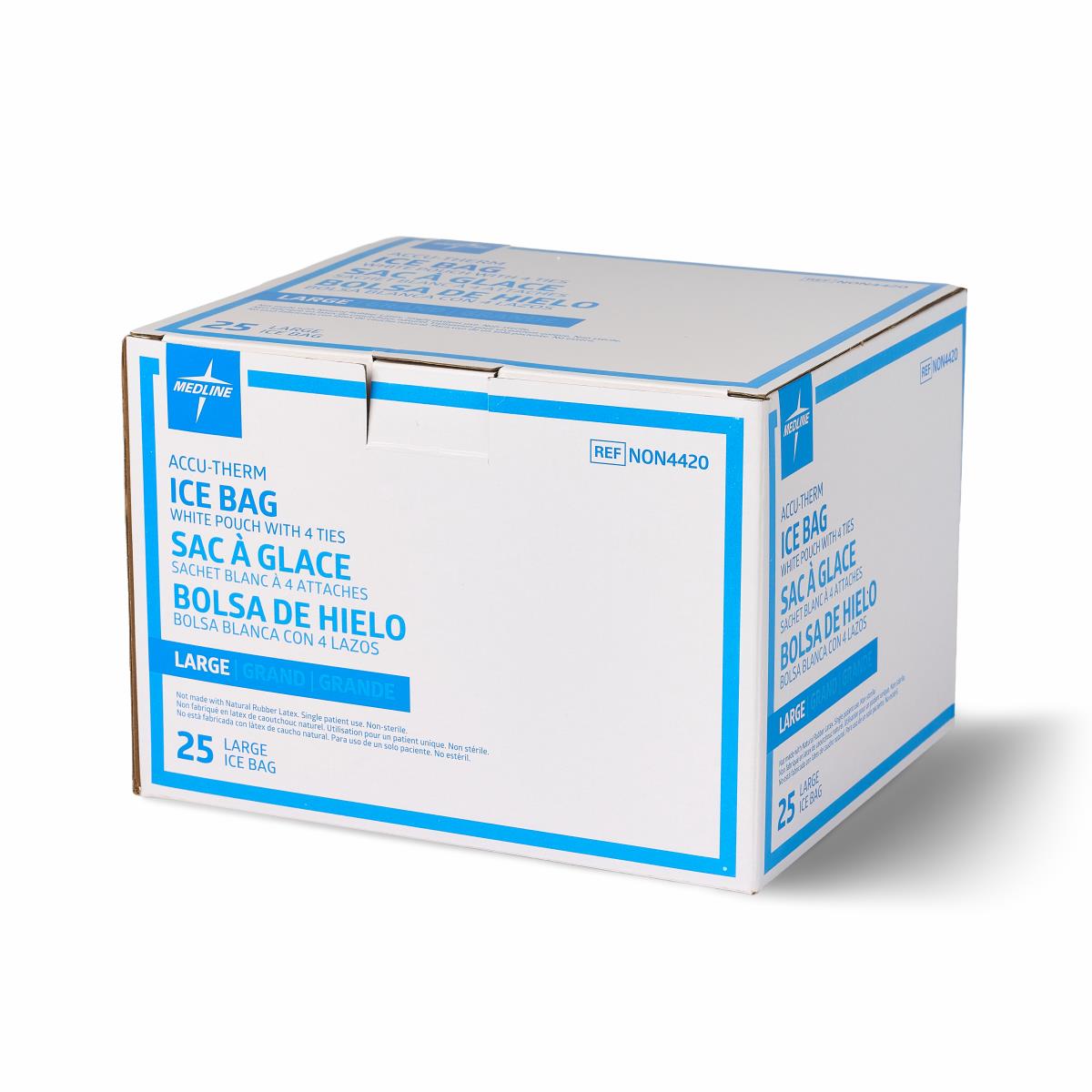 Medline Refillable Ice Bags with Clamp Closure