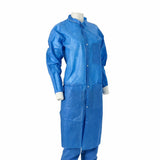 Medline Disposable Knit Cuff / Collar Multilayer SMS Lab Coats