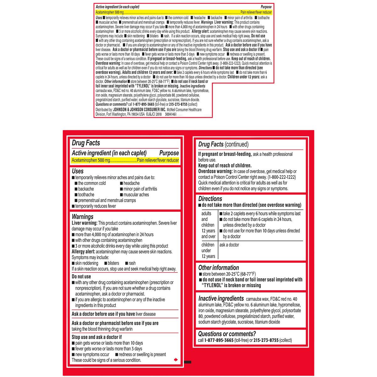 Tylenol Extra-strength Tablets And Caplets - BeHope