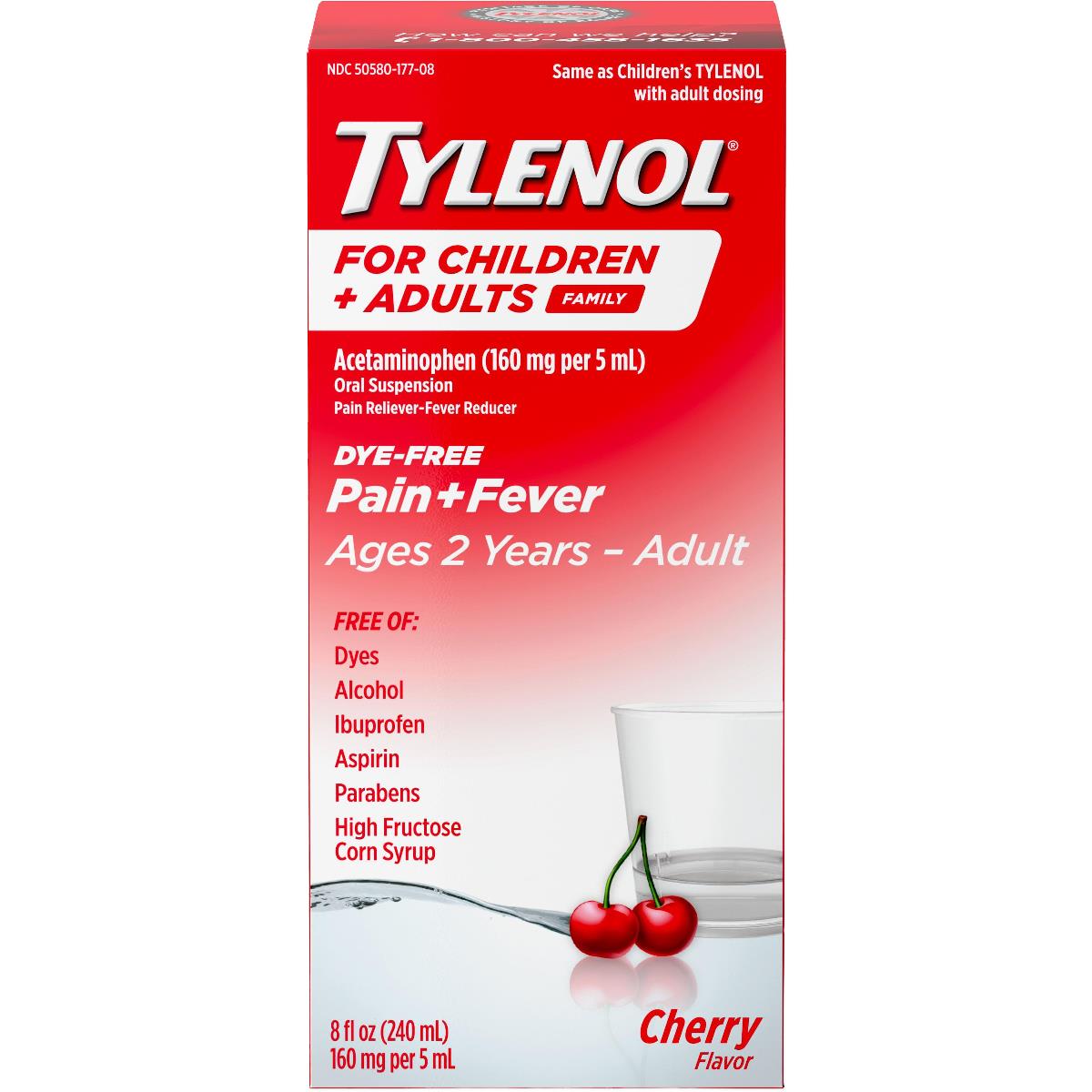 Tylenol Children's Plus Adults Dye-free Pain Plus Fever Relief Liquid - BeHope
