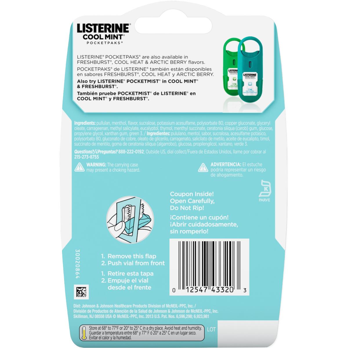 Listerine Pocketpaks Fresh Breath Strips - BeHope