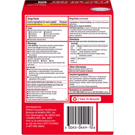 Tylenol Extra-Strength Tablets and Caplets
