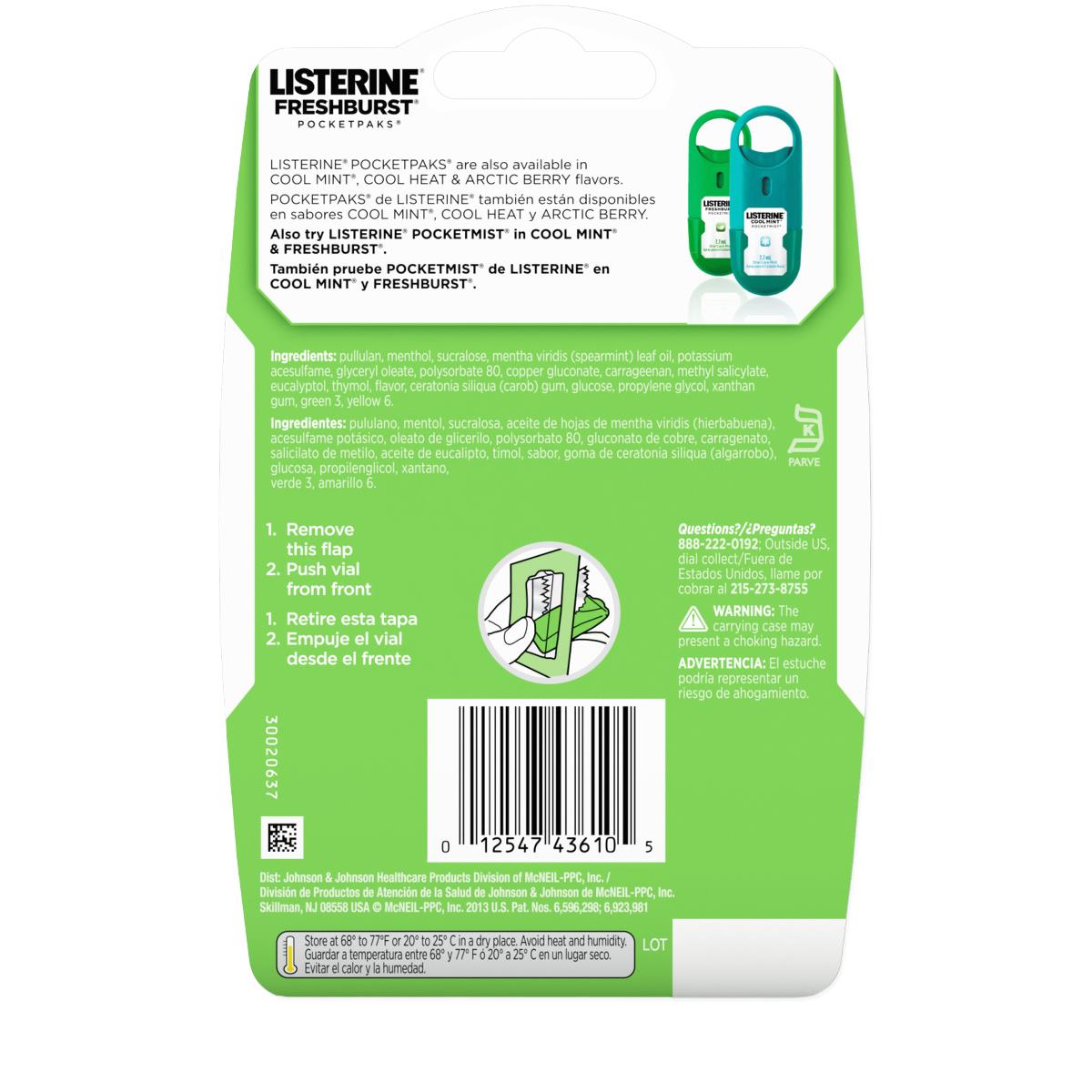 Listerine Pocketpaks Fresh Breath Strips - BeHope