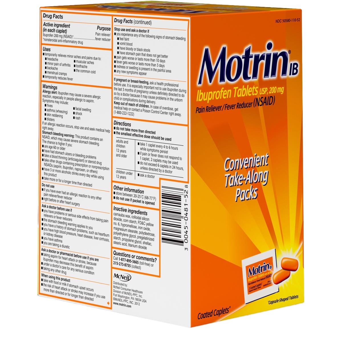 Motrin Ib Ibuprofen Pain Reliever - BeHope