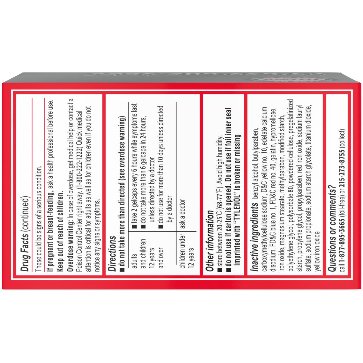 Tylenol Rapid Release Gelcaps