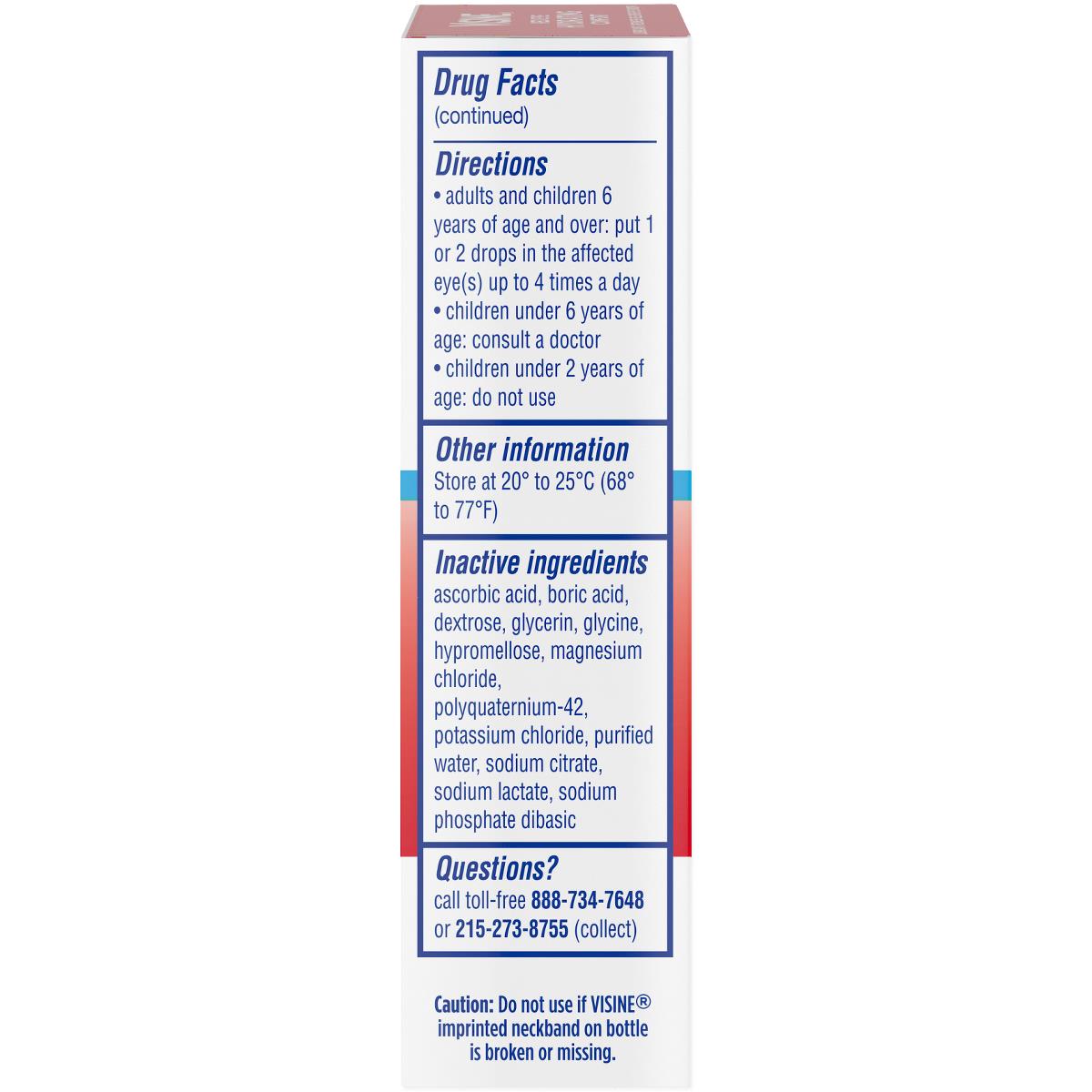 Visine Red Eye Comfort Redness Reliever Eye Drops