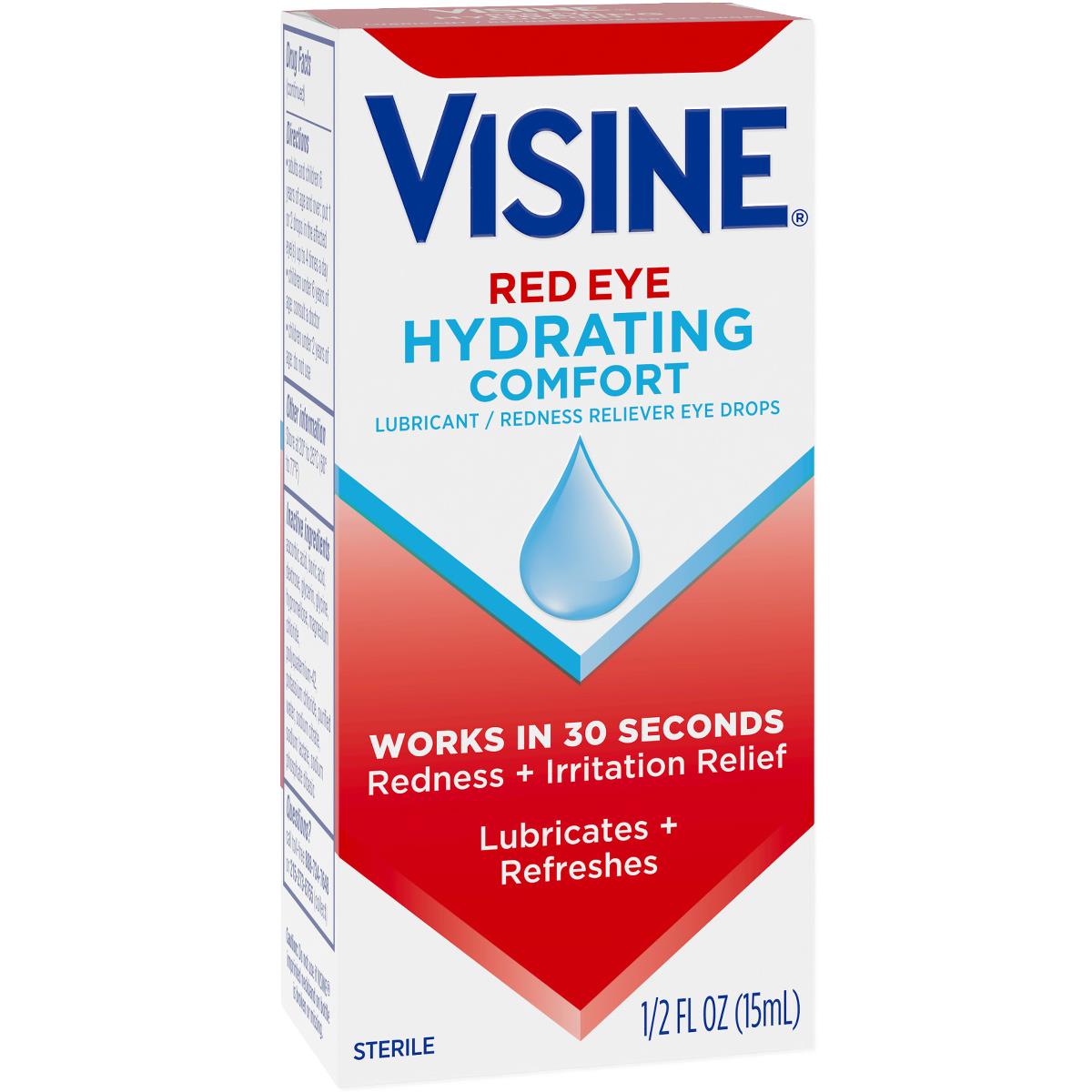 Visine Red Eye Comfort Redness Reliever Eye Drops