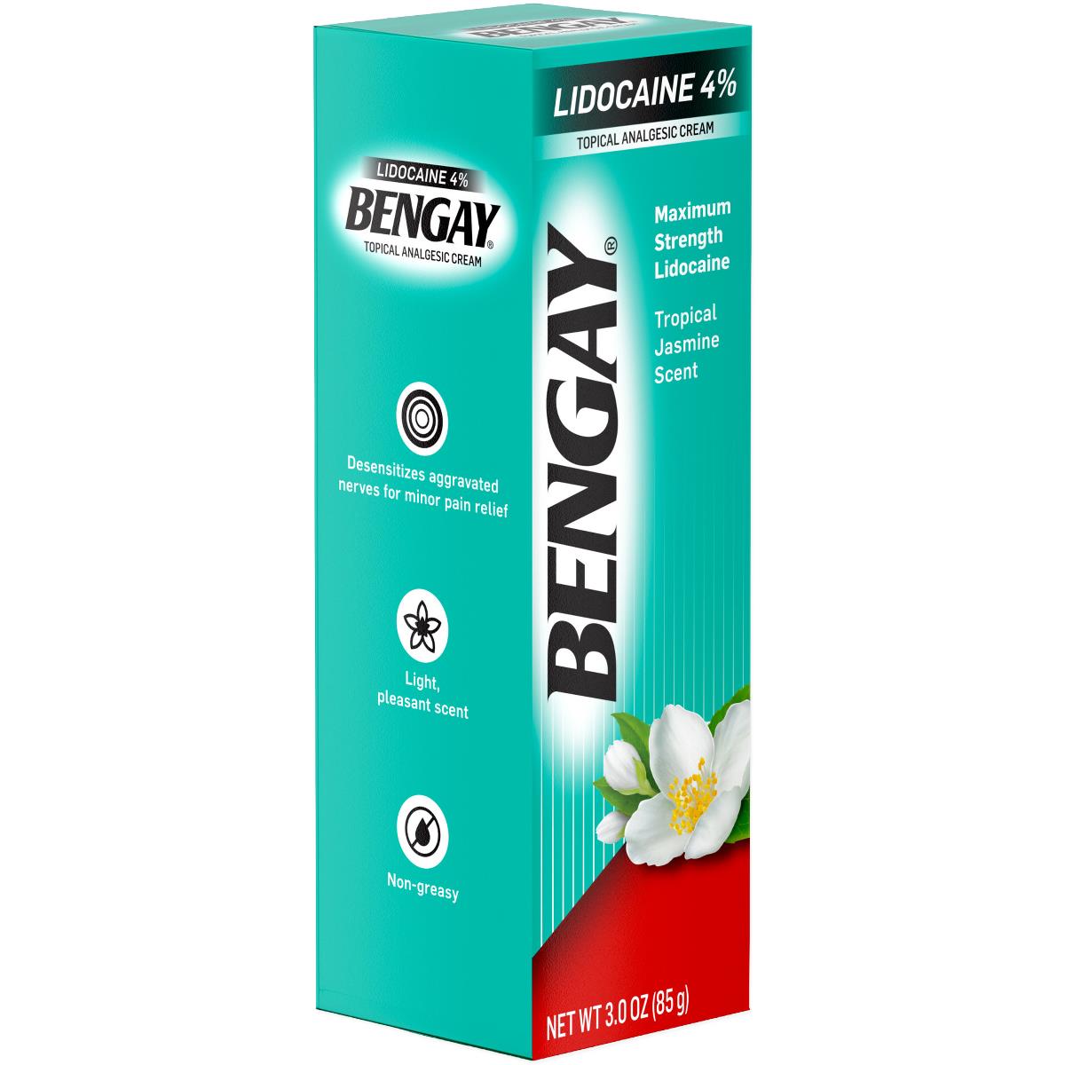 Bengay Topical Analgesic Cream with 4% Lidocaine