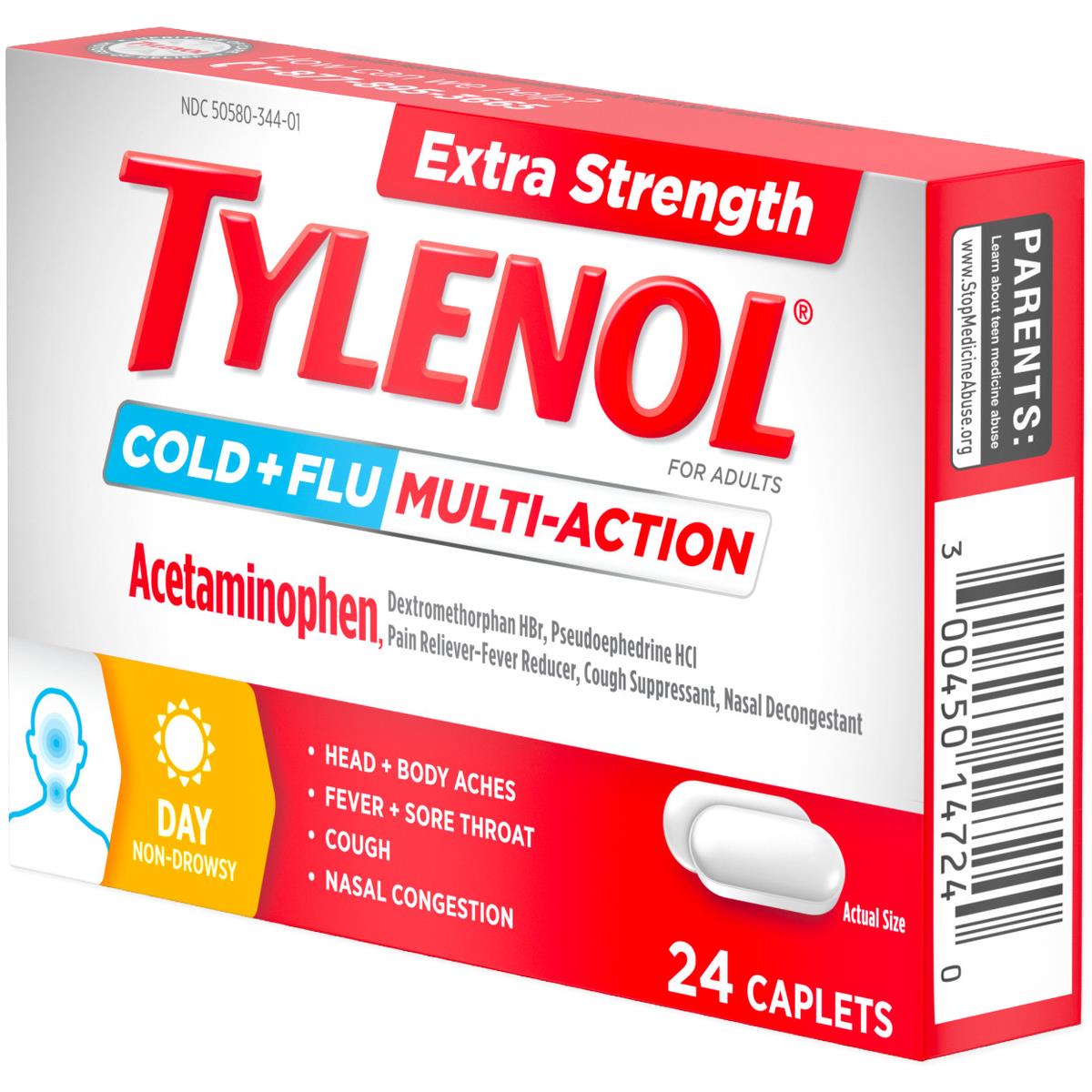 Tylenol Extra Strength Cold + Flu Tablet
