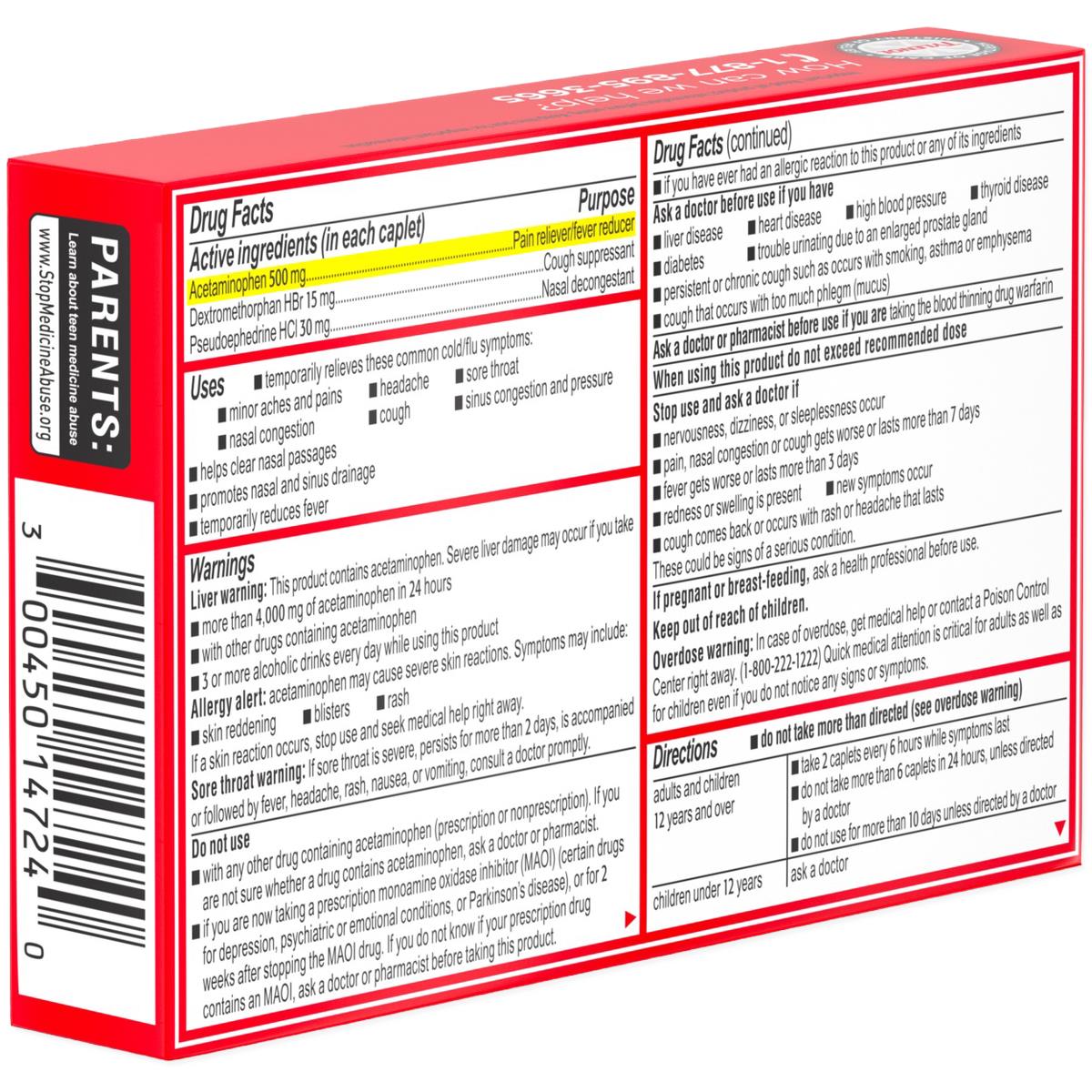 Tylenol Extra Strength Cold + Flu Tablet