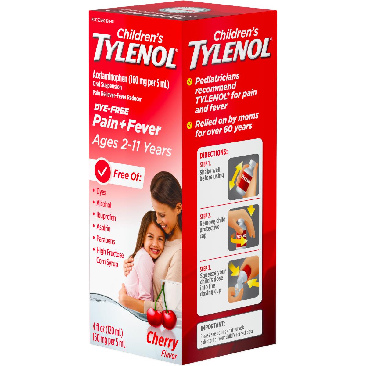 Tylenol Children's Pain + Fever Oral Suspension - BeHope