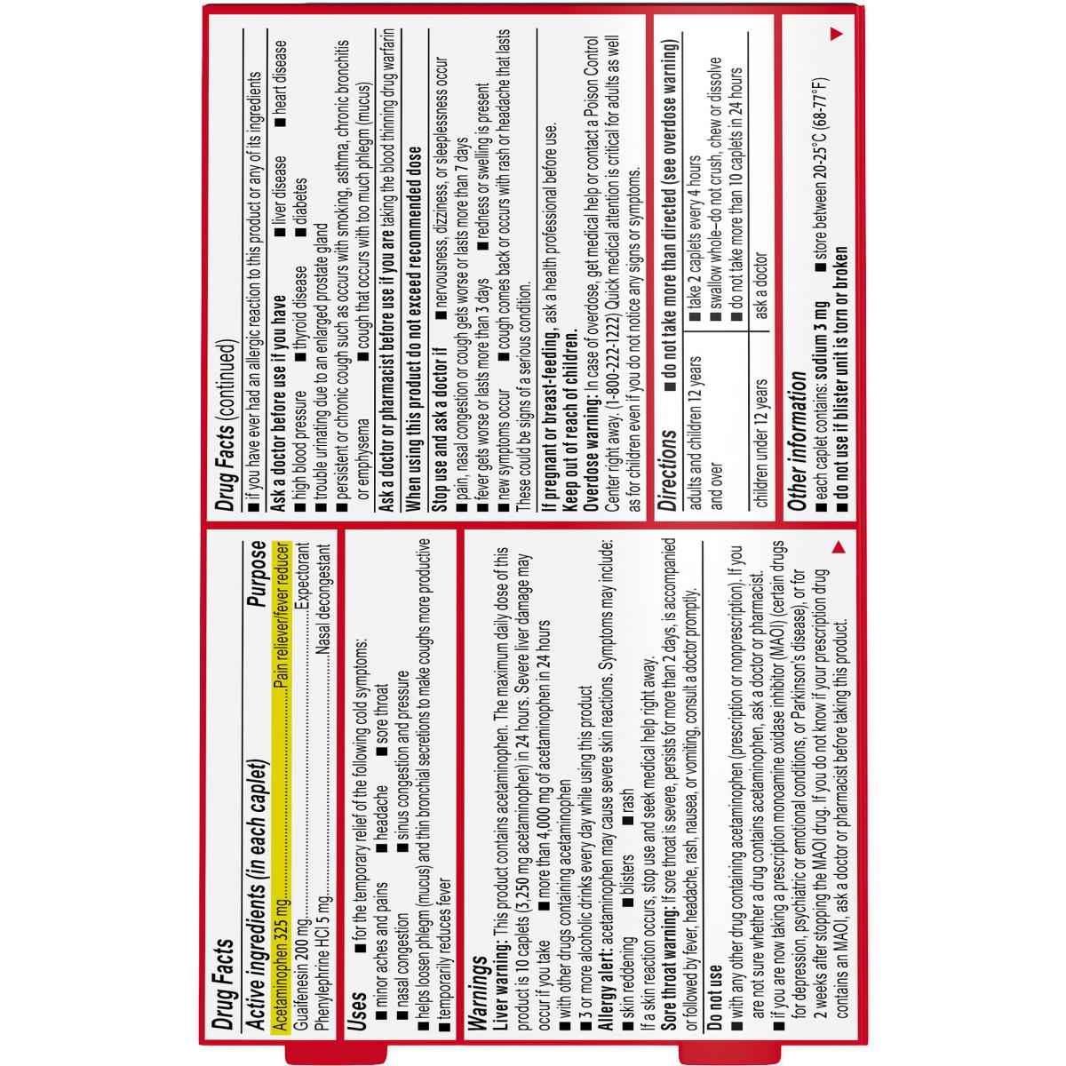Tylenol Severe Cold + Head Congestion Caplets - BeHope