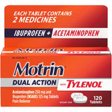 Motrin Dual Action With Tylenol Pain Reliever Tablets - BeHope