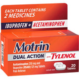 Motrin Dual Action With Tylenol Pain Reliever Tablets - BeHope