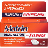 Motrin Dual Action With Tylenol Pain Reliever Tablets - BeHope