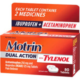 Motrin Dual Action With Tylenol Pain Reliever Tablets - BeHope