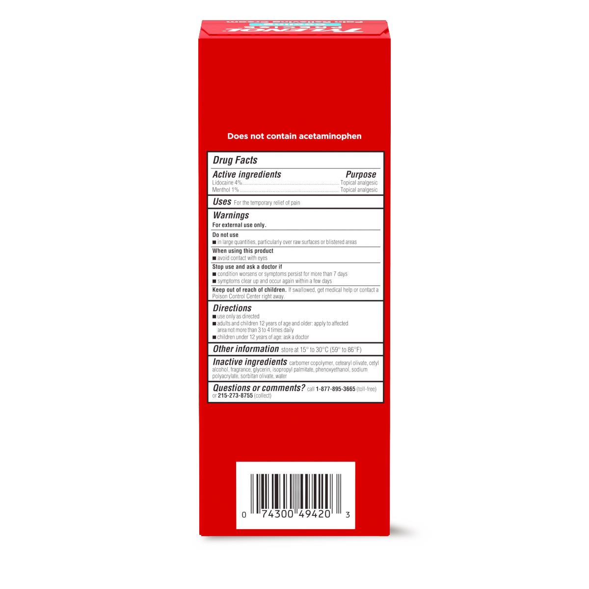 Tylenol Precise Pain Relieving Cooling Cream - BeHope
