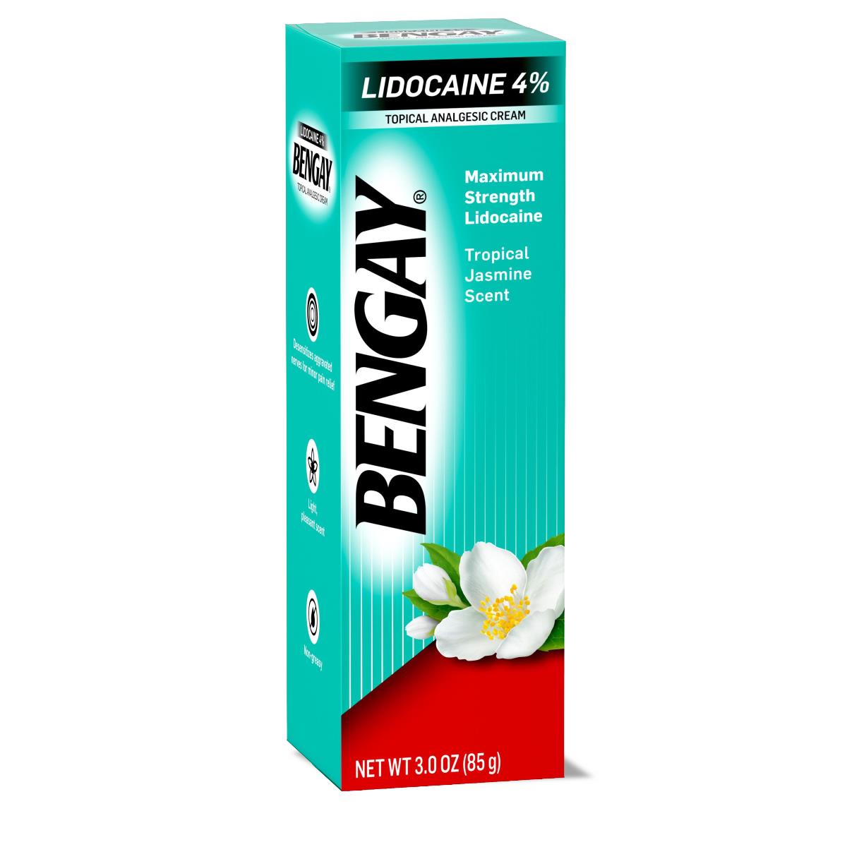 Bengay Topical Analgesic Cream with 4% Lidocaine