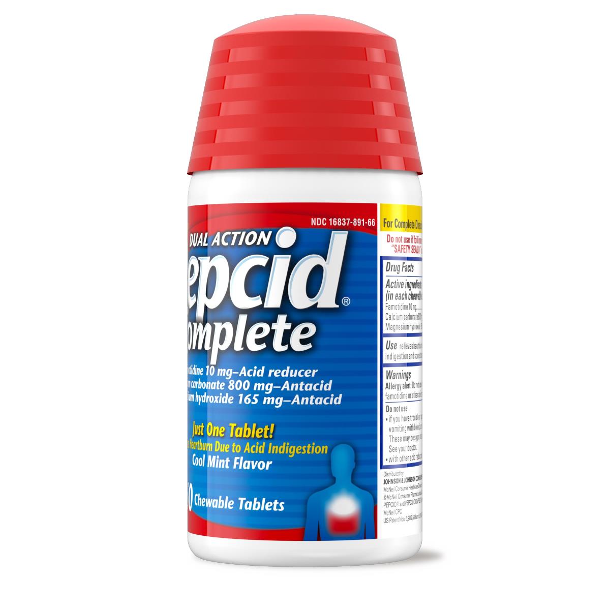 Pepcid Complete Antacid + Acid Reducer Chewable Tablets - BeHope