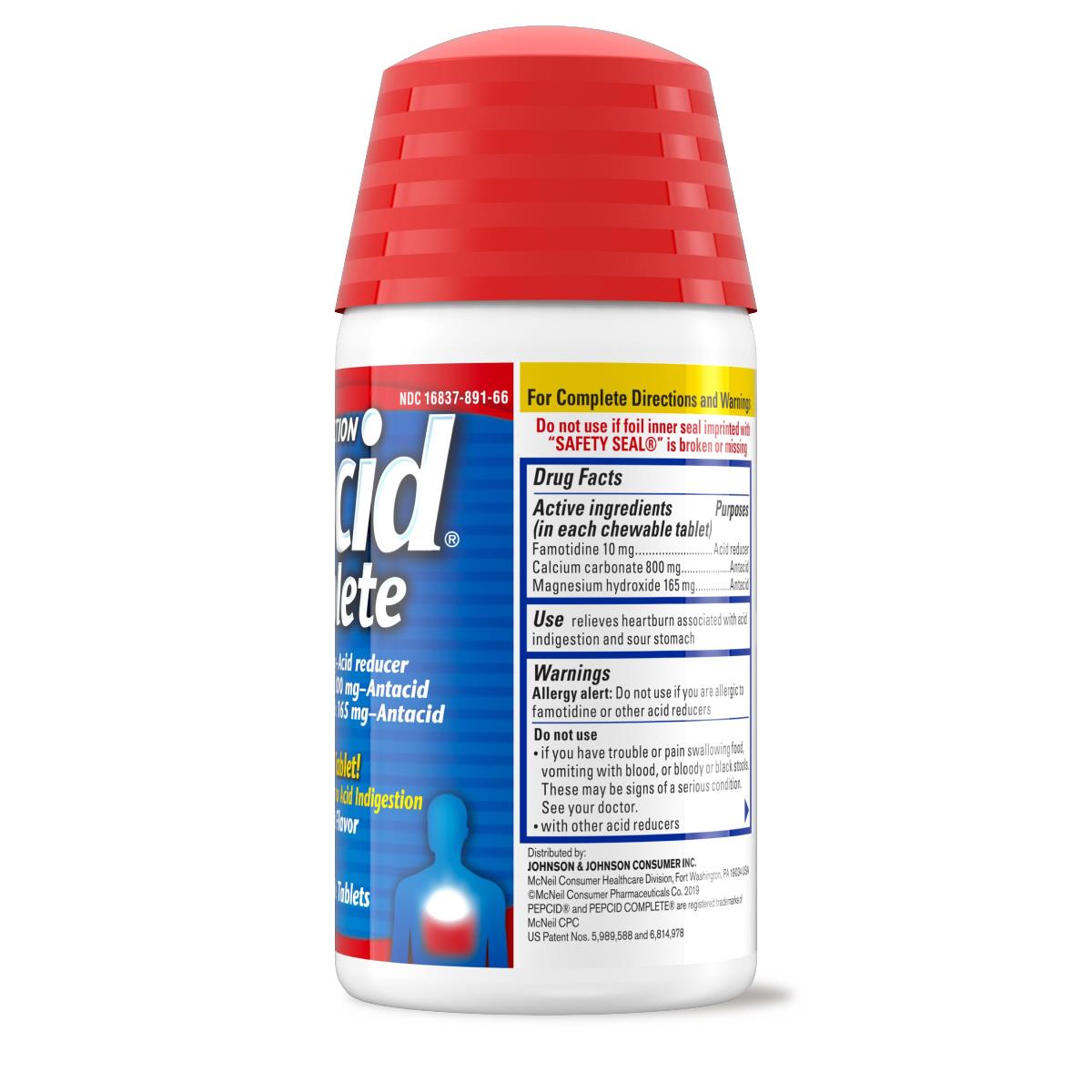 Pepcid Complete Antacid + Acid Reducer Chewable Tablets - BeHope
