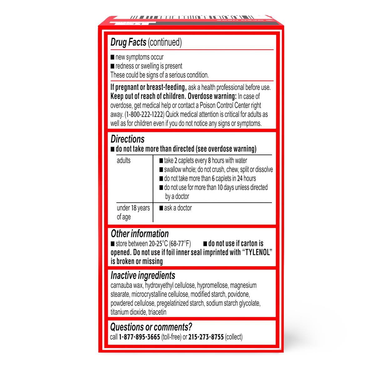 Tylenol 8-hour Arthritis Pain Tablets - BeHope