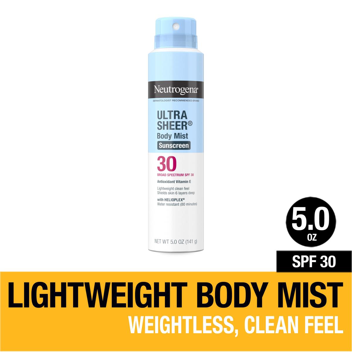 Neutrogena Ultra Sheer Body Mist Sunscreen