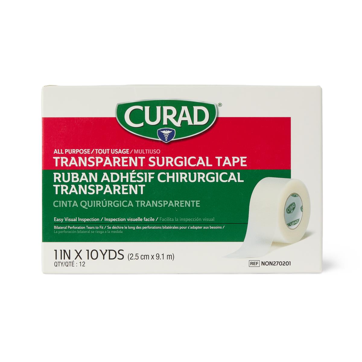 CURAD Transparent Plastic Medical Adhesive Tape