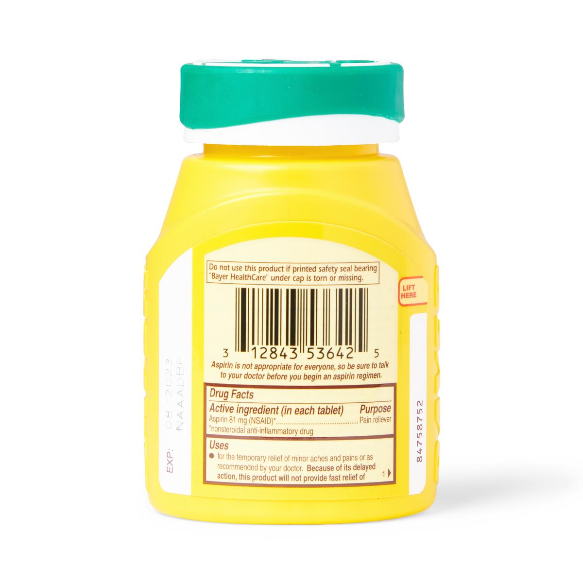 Bayer Low Dose Safety Coated Aspirin Regimen Tablets