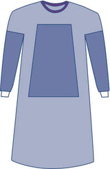 Sterile Fabric-Reinforced Aurora Surgical Gowns, Set-In Sleeve