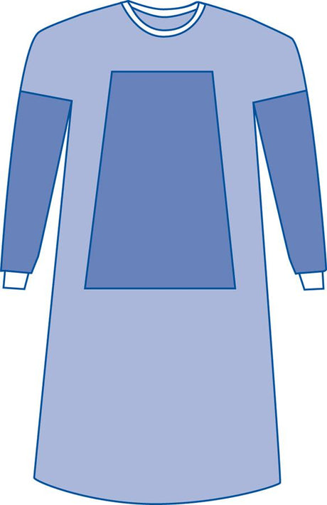 Sterile Fabric-Reinforced Aurora Surgical Gowns, Set-In Sleeve