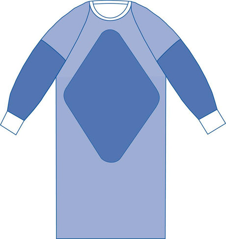 Sterile Fabric-Reinforced Aurora Gowns with Raglan Sleeves