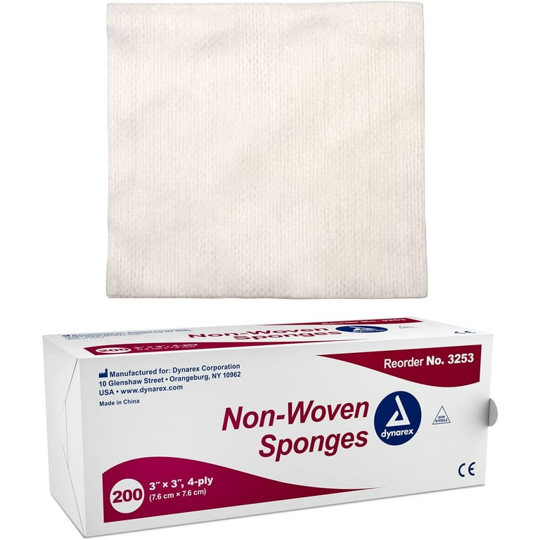 Nonwoven Sponge Dynarex® 4 X 4 Inch 4-ply Nonsterile 200 Per Pack - Behope
