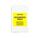 Hazardous Drug Bag Lk® Caution Hazardous Drug / Observe Safety Precautions For Handling And Administration Clear / Yellow 6 X 9 Inch - Behope