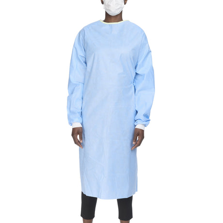 Non-reinforced Surgical Gown With Towel Evolution 4 X-large Blue Sterile Aami Level 4 Disposable - Behope