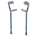 Pediatric Forearm Crutches(pr) Blue 3'2 -4'-5 Height - BeHope