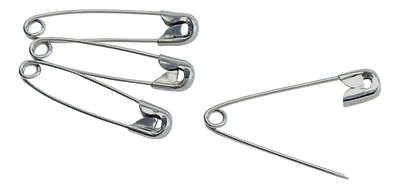 Safety Pin Number 2 Nickel Plated Steel - BeHope