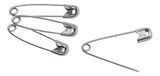 Safety Pin Number 2 Nickel Plated Steel - BeHope