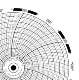 7-Day Temperature Recording Chart Pressure Sensitive Paper 6 Inch Diameter Blue Grid - BeHope