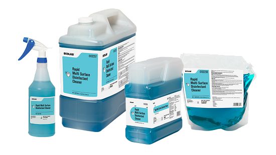 Ecolab Rapid 4-in-1 Disinfectant Cleaner for Broad Surface Application - BeHope
