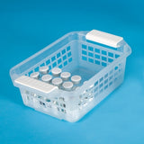 Storage Basket Flip And Stack Semi-clear Plastic 3 X 6 X 9-1/2 Inch - Behope