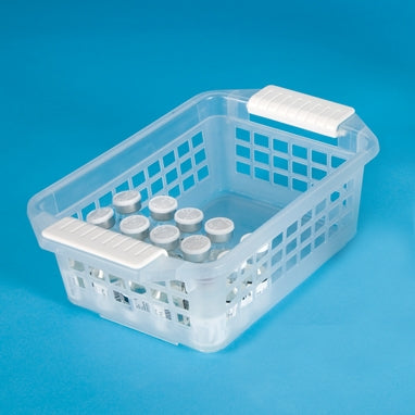 Storage Basket Flip And Stack Semi-clear Plastic 3 X 6 X 9-1/2 Inch - Behope
