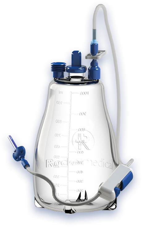 Rocket® IPC Vacuum Drainage Bottle and Dressing Pack with Flow Control - BeHope