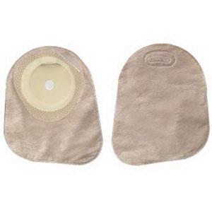 Premier One-piece Flat Skin Barrier 7" Closed Pouch Beige Softflex With Filter - Box of 30