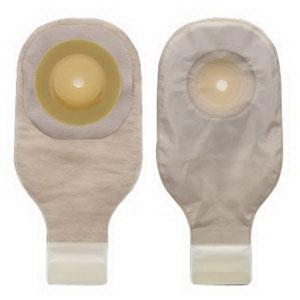 Premier One-piece Convex Skin Barrier Lock N Roll Closure 12in Drainable Pouch - Tape Border, Box of 5
