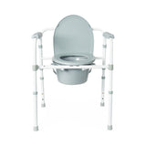 Medline Standard Steel Commode, in-use scenario, providing support.