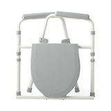 Medline Standard Steel Commode, alternative view highlighting specific features.