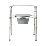Medline Standard Steel Commode, lifestyle shot or in-use demonstration.