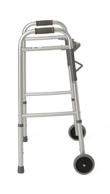 Medline Two-button Folding Walkers With 5" Wheels - BeHope